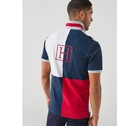 Hackett Heritage Quad Back Graphic Polo Shirt, White, Size S, Men White