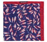 Hackett London Linen Printed Koi Fish Mens Navy/Red Hank Handkerchiefs HM012086