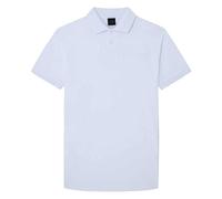 Hackett London Men's AM Emboss BK Polo Shirt, White (White), XL