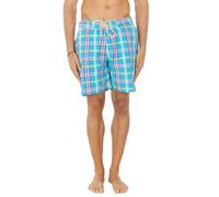 Hackett London Mens Bermuda swimsuit with velcro closure and laces HM800029 - Turquoise Cotton - Size Small