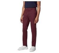 Hackett London Men's C Chino Kensington Trouser, Red (Maroon), 30W/28L