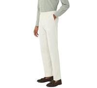 Hackett London Men's Cott Linen Chino Trouser, White (Canvas White), 38W/34L