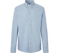 Hackett London Men's Essential Gingham, White (White/Blue), S