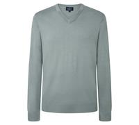 Hackett London Men's GMD Merino Silk V NCK Knitwear, Blue (Aqua Sky), XL