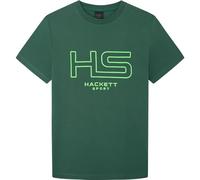Hackett London Men's Hs Logo Tee T-Shirt, Green (Green/Grey), XL