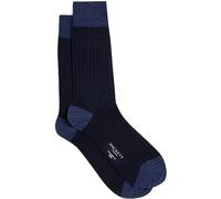 Hackett London Men's Merino Socks, Blue (Navy), L