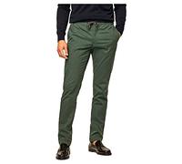 Hackett London Men's Perfect Tencel Chino Pants, Dark Green, 34W / 30L