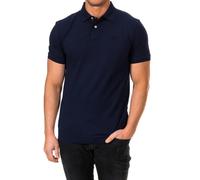 Hackett London Mens short-sleeved polo shirt with lapel collar HM561503 - Blue Cotton - Size X-Small