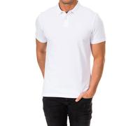 Hackett London Mens short-sleeved polo shirt with lapel collar HM561503 - White Cotton - Size X-Small