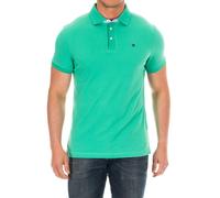 Hackett London Mens short-sleeved polo shirt with lapel collar HM561798 - Green Cotton - Size X-Small