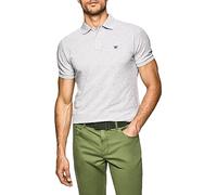 Hackett London Men's Slim Fit Logo Polo Shirt, Grey (Light Grey Marl 913), S UK