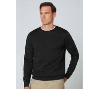 Hackett Mens Black Double Knit Crew Neck Jumper