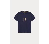 Hackett Men's Heritage H Logo Short Sleeve T-Shirt Navy | Size: Medium Hackett Navy M