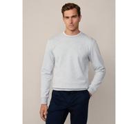 Hackett Mens Light Grey Marl Classic Fit Crew Neck Sweatshirt