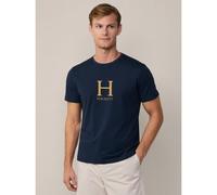 Hackett London for man. HM500844 Heritage H navy T-shirt (M), Casual, Cotton, Short sleeve