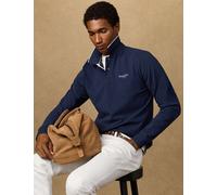 Hackett Pure Cotton Long Sleeve Polo Shirt Navy