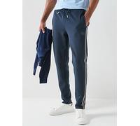 Hackett Sport Retro Tape Track Joggers, Navy, Size Xl, Men Navy