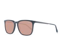 Hackett Sunglasses HSK1146 1 Men Black Square Full Rim Brown 54mm