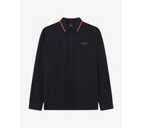 Hackett Tipped Polo long sleeve black orange - S
