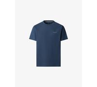 Hackett Womens Hackett Heritage Classic-Fit Brand-Print Cotton-Jersey T-Shirt Teal Blue 2XL