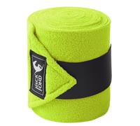 HackFond Fleece Horse Polo Leg Wraps Set of 4, 10' Horse Leg Bandages Stable Supplies Equestrian Boots Lime Zest