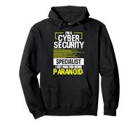 Hacking IT Technician Paranoid Cybersecurity Specialist Pullover Hoodie