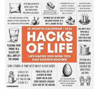 Hacks of Life 2026 12 X 12 Wall Calendar