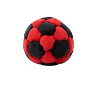 Hacky Sack,Sand-Filled Core Footbag,Portable Design Kick Ball,Park Games Soccer Hacky Sack,Plush Footbag,Easy To Control Soft Kick Ball,Sand Filled Footbag,Keepy Uppy Ball,World Cup Supporters(Red)