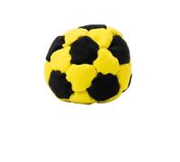 Hacky Sack,Soft Fabric Footbag,Balanced Weight Kick Ball,Park Activities Soccer Hacky Sack,Plush Footbag,Durable Build Soft Kick Ball,Sand Filled Footbag,Keepy Uppy Ball für World Cup Fans(Yellow)