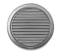 Haco Stainless Steel Circular Air Vent Grille Cover, 150mm, Brushed Surface