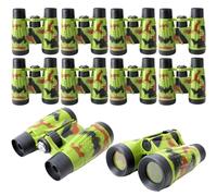 Haconba 10 Pack Kids Binoculars Novelty Small Jungle Safari Binoculars Toys with Compass and Neck String for Outdoor Camping Adventure Jungle Party Favors