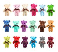 Haconba 18 Packs 4.7 Inch Mini Teddy Bear Toy Small Soft Stuffed Bear Plush Dolls for Birthday Valentine Wedding Mother's Day Party Favors, 18 Colors