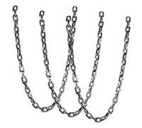 Haconba 3 Pack 6 Feet Halloween Chains Plastic Fake Chains Prop Cosplay Costume Chains for Halloween Role Play Prison Theme Party