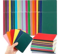 Haconba 40 Pack Mini Blank Notebooks Bulk 3.5 x 5.5 Inch Colorful Small Pocket Memo Notepads for School Office Supplies, 20 Colors (40)