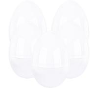 Haconba 5 Pack 12 Inch Giant White Easter Eggs Jumbo Oversize Fillable Plastic Blank Eggs for DIY Crafts Easter Egg Hunt Basket Stuffers, Party Decor
