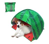 HACRAHO Dog Beach Tent Sun Shelter, 1 Pack Watermelon Portable Automatic Pop-up Sun Shelter Tent Instant Sun Shade Canopy for Puppy Small Pets, L