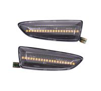 Hacreyatu 2PCS Led Dynamic Side Marker Turn Signal Light Sequential Blinker For O-pel Astra J Astra J K Zafira C Insignia B Grandland X (Transparent)