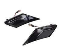 Hacreyatu LED Dynamic Turn Signal Light For Toyota 86 FT86 GT86 Side Marker Indicator Sequential Lamp For Scion FR-S For Subaru BRZ (Black)