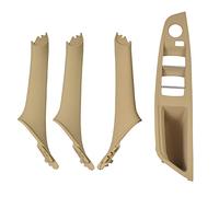 Hacreyatu RHD Beige Side Door Handle for BMW 5 Series F10 F11,Inner Door Pull Handle Trim Cover Kits Replacement Window Switch Armrest Panel for BMW 520 523 525 528 530 535 (4PCS)