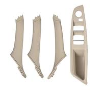 Hacreyatu RHD Creamy-White Side Door Handle for BMW 5 Series F10 F11,Inner Door Pull Handle Trim Cover Kits Replacement Window Switch Armrest Panel for BMW 520 523 525 528 530 535 (4PCS)