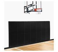 HACSYP Gym Wall Padding, Basketball Court Wall Protector, Removable 2" Thick High-Density Protective Pads for Mounted Basketball Hoop, Garage, Basemen(Schwarz,5 PCS)