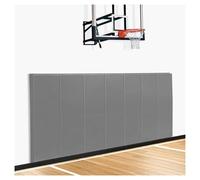 HACSYP Gym Wall Padding, Basketball Court Wall Protector, Removable 2" Thick High-Density Protective Pads for Mounted Basketball Hoop, Garage, Basemen(Grey,5 PCS)