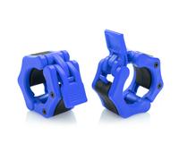 HACUBA FITNESS Olympic Barbell Clamps Collars Quick Release Pair Weight Clips for 2 inch Barbell BLUE