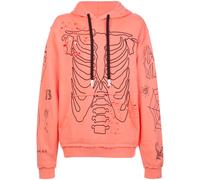 Haculla Sing distressed graphic hoody - Orange S-M-L
