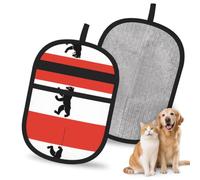 HACXZ Berlin Flag Print Pet Hair Removal Glove for Cats and Dogs