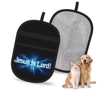 HACXZ Jesus is Lord Pet Hair Removal Glove for Dogs & Cats Reusable