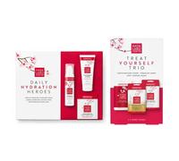 Hada Labo Tokyo Gift Bundle - Treat Yourself Trio & Daily Hydration Heroes | Includes Cleanser, Hydrating Lotion & 4 Full-Size Face Masks with Super Hyaluronic Acid, Fragrance Free, Gift Set for Her