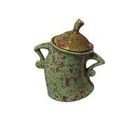 HADAVAKA Canister With Attitude, Food Storage Jar With Airtight Lid for Kitchen, Fun Resinous Desktop Ornaments, Professional Kitchen Storage Canister, For Tea Coffee Sugar Spices Et(Green)