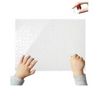 HADAVAKA Clear Impossible Jigsaw Puzzle DIY Paintable Puzzle Blank Cardboard Puzzles All White Puzzle, Transparent Design Acrylic Hard Puzzle Jigsaw Puzzles With Unique Complex Design (234PCS)