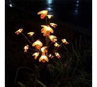 HADAVAKA Outdoor Waterproof Cherry Blossom Multicolor Solar Garden Lights, Multicolor Garden Decorative Waterproof Lights with Solar Charge Pane, for Lawn, Patio, Pathway (Warm,Bee)